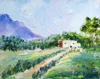 Hamid Alvi, 08 x 10 inch, Oil on Canvas, Landscape Painting, AC-HA-022